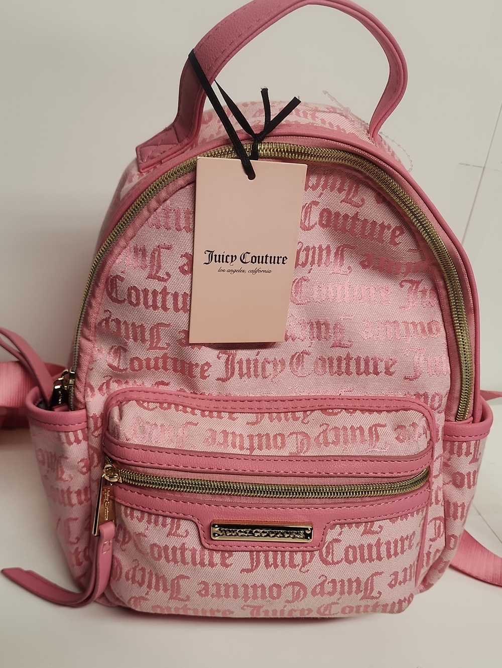 Juicy Couture Rosie Mini Pink Lemonade Backpack with Gold Hardware NWT Adorable!